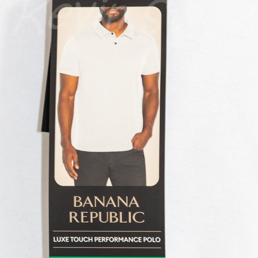 White Nwt Banana Republic Men’s Luxe Polo
